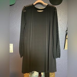 Black shift dress